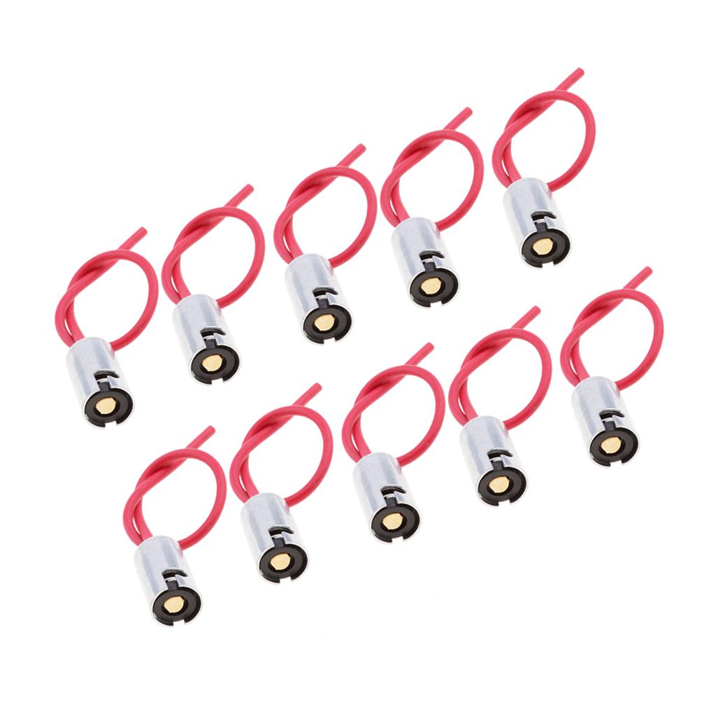 10pcs BA9S Car Truck SUV Light Bulb Socket Holder Automotive Parts