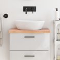 thumbnail image 1 of vidaXL Bathroom Countertop Light Brown 60x40x(2-4) cm Treated Solid Wood, 1 of 5