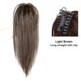 thumbnail image 1 of yeacher Light Brown Clip-In Waterfall Ponytail Hair Extension - Natural Look, Easy to Wear, Reusable Synthetic Fiber Wig for Any Occasion, 1 of 6