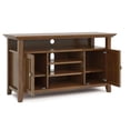 thumbnail image 3 of Amherst 54 inch Wide Solid Wood Transitional TV Stand in Medium Saddle Brown, 3 of 7