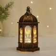 thumbnail image 3 of LED Wind Lights Ramadan Lantern Lamp Hanging for Event decorative tall wall Decor bronze gold, 3 of 8