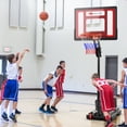 thumbnail image 4 of Système de Panier de Basketball Portable Goplus 3,5 Pi-8,5 Pi Réglable avec Sac de Lest Roues Extérieur, 4 of 10