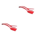 thumbnail image 1 of Transemion Versatile Cooking Companion Double Sided Spatula Turner And Tongs Easy To Clean 2 In 1 Spatula Tongs red 2Set, 1 of 6