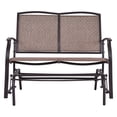 thumbnail image 3 of Gymax Causeuse de Patio à Glissière Banc Berçant Double Chaise avec Accoudoirs Cour Arrière Extérieur, 3 of 6