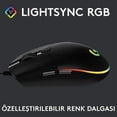thumbnail image 2 of Logitech G102 Mouse USB Wired Gaming Mouse 8000 DPI Rainbow Optical Effect Screen For PC/Mac Computer and Laptop - Purple, 2 of 5
