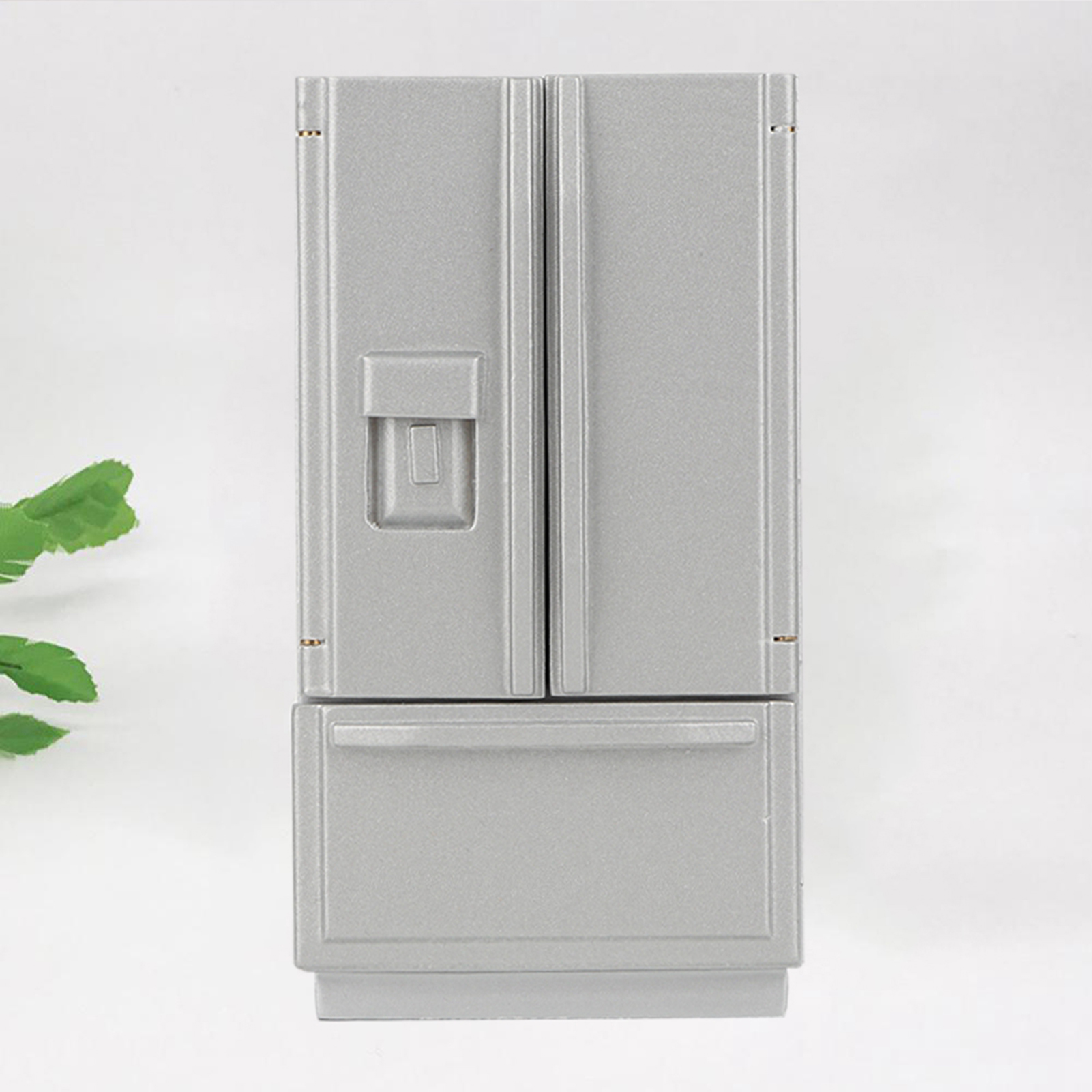 Wooden Refrigerator Model,1:12 Mini Wooden Refrigerator Mini Refrigerator Mini Furniture Model Luxury Finish