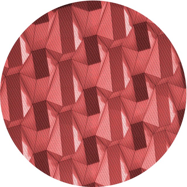 Ahgly Company Tapis d'Intérieur Lavables à la Machine, Carrés, Transitionnels, Rouges, 3 Pi Carrés