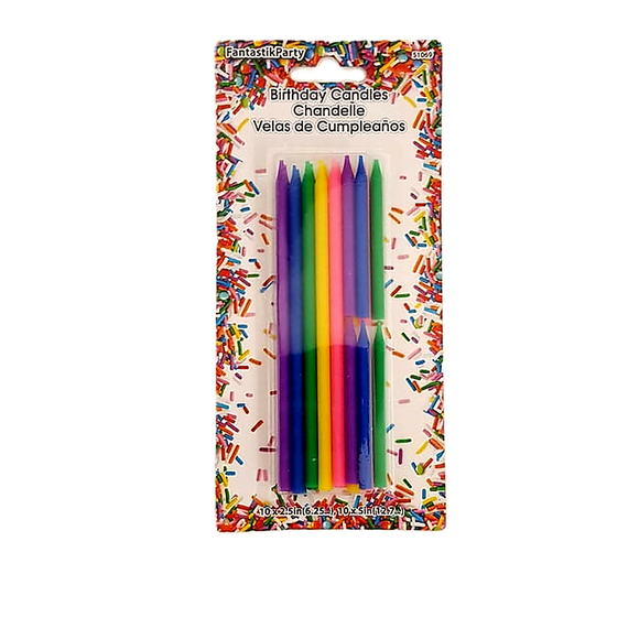 Fantastik Party Birthday Candles Assorted Multi-Color