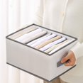 thumbnail image 1 of Meitianfacai Clothes Organizer Storage Box, Foldable Clothing Storage Box Wardrobe Classification Container Household Clothing Bedroom Socks Pants Drawer Organizers, 1 of 7