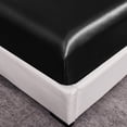 thumbnail image 4 of Labymos Bedding Three Piece Set Household European and American Solid Color One Piece Imitation Silk, 4 of 8