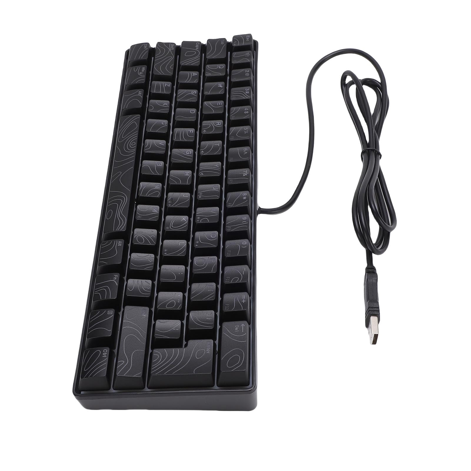 Mechanical Keyboard, USB Wired RGB N Key Rollover Computer Keyboard  for Working