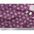 thumbnail image 2 of Soimoi Poly Georgette Fabric Dot,Butterfly & Floral Print Fabric by Yard 52 Inch Wide, 2 of 3