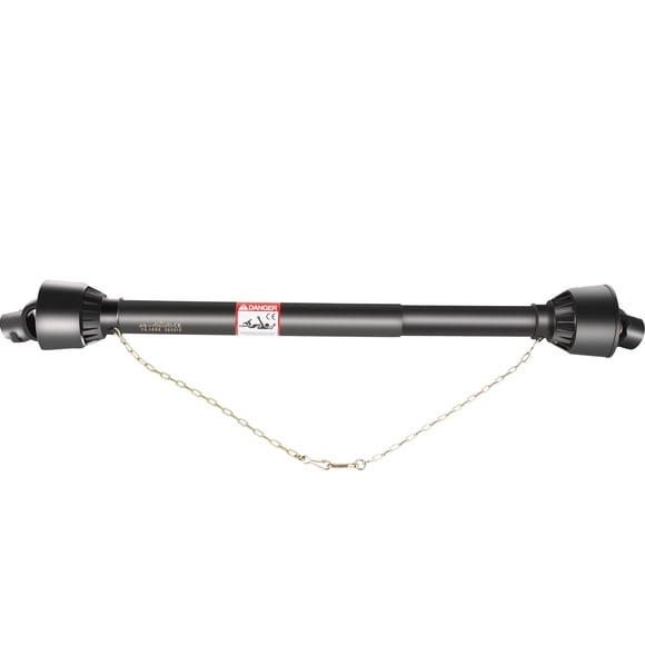 VEVOR PTO Shaft 1 3/8" PTO Drive Shaft, 6 Spline End Round End PTO Driveline Shaft, Series 4 Tractor PTO Shaft, 39"-55" Brush Hog PTO Shaft, Black PTO Shaft for Bush Hog/Finish Mower/Rotary Cutter