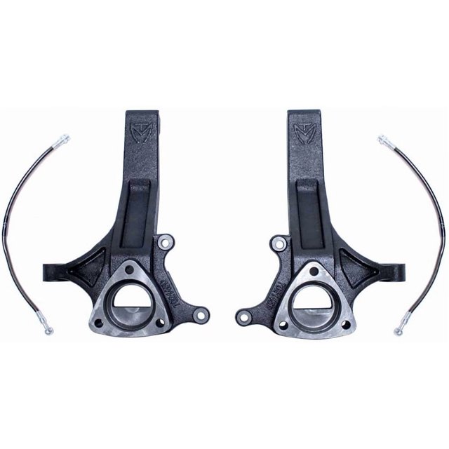 Fits 2002-2008 Dodge Ram 1500 MaxTrac Spindle 702145 4-1/2 Inch Lift; Steel; With 2 Knuckles And Brake Line Extensions