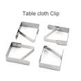thumbnail image 2 of Wweixi 8 Pcs/ensemble Pinces pour Nappe Flexibles en Acier Inoxydable Pinces de Couverture de Nappe pour Salle à Manger Camping Support de Nappe, 2 of 9