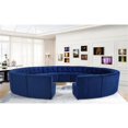 thumbnail image 2 of Meridian Furniture Limitless Navy Velvet Modular 15 Piece Sectional, 2 of 7
