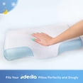thumbnail image 2 of Derila Cooling Pillowcase | Optimal Temperature Control for Your Derila Memory Foam Pillow for Perfect Sleep. Quality Material White Pillowcase ensures for Derila Anti Snore Pillows, 2 of 4