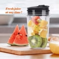 thumbnail image 3 of 2 Pcs 18Oz Replacement Ninja Blender Cups with Lid for Ninja Auto IQ BL480 BL642 BL450 BL682 BL480, BL490, BL640 BL680, 3 of 8
