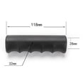thumbnail image 4 of 2 Pcs Poignées en Caoutchouc pour Brouette, Tubes Ronds Poignées de Remplacement Noires 118 x 29 mm, 4 of 9