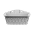 thumbnail image 2 of Wall Mount Planter Basket Faux Leather Texture Plastic Durable Weather Resistant For Balcony Patio Window Ledge Indoor Garden Decor, 2 of 6