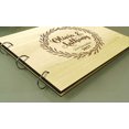 thumbnail image 4 of Handmade Custom Guest Book Rustic Wedding Wood Engraved Advice Book Photo Album Personalized Scrapbook, 4 of 6