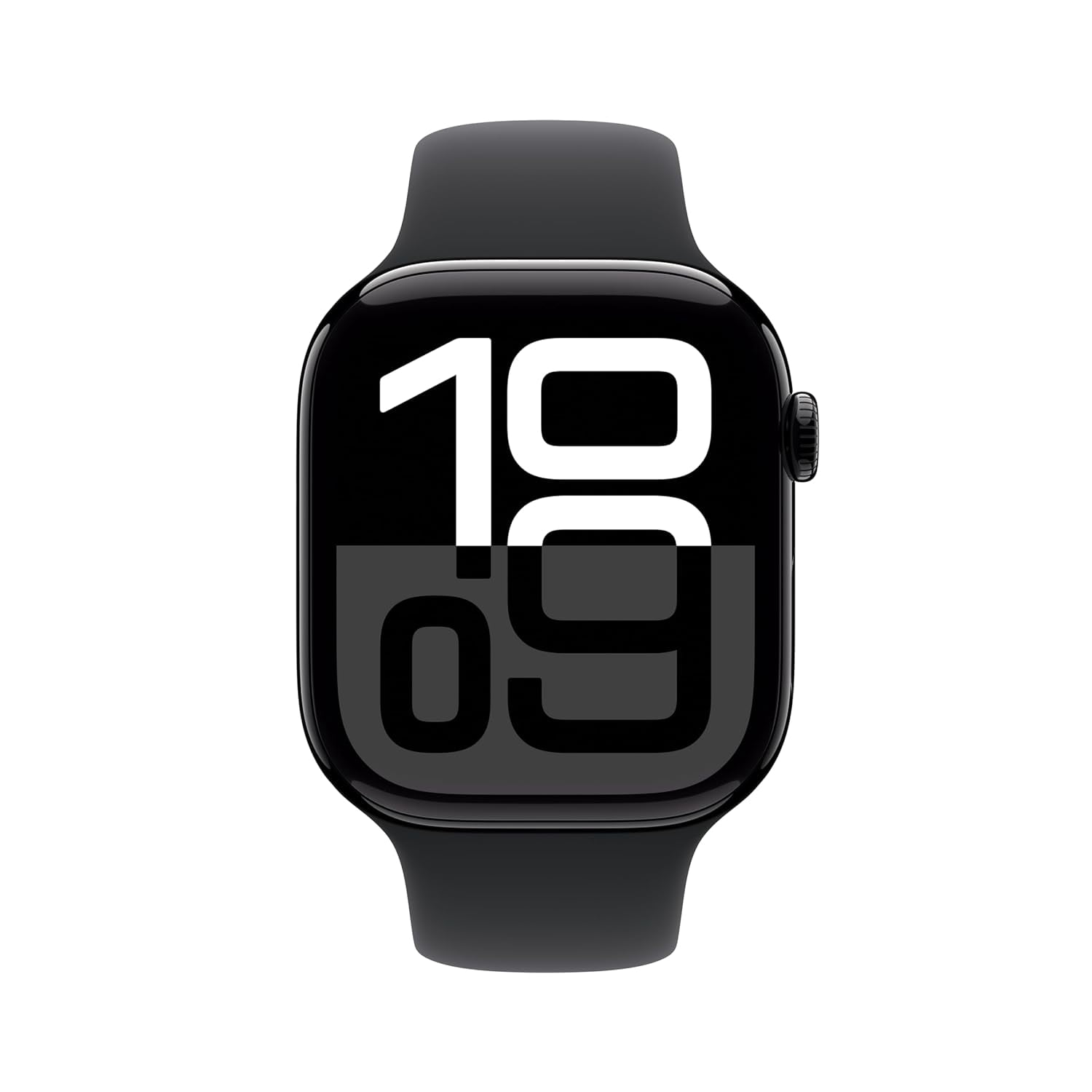 Apple Watch Series 10 – 46mm GPS Smartwatch – Black Aluminum Case with Black Sport Band (M/L) – Refurbished (Fair Condition)