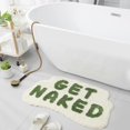 thumbnail image 2 of FPYWO Tapis de Bain Drôle Get Naked Vert - Tapis de Salle de Bain en Microfibre Antidérapant, Tapis de Douche Doux pour Décoration de Salle de Bain, Lavable en Machine, 33.5x20 Pouces, 2 of 6