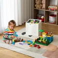 Stack Container Blocks Folding Storage Box with Building Lid for Duplo Blocks L Collapsible ...