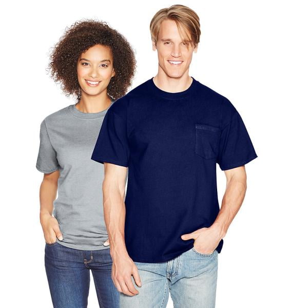 T-shirt de Poche pour Adulte Hanes-beefy-t-5190