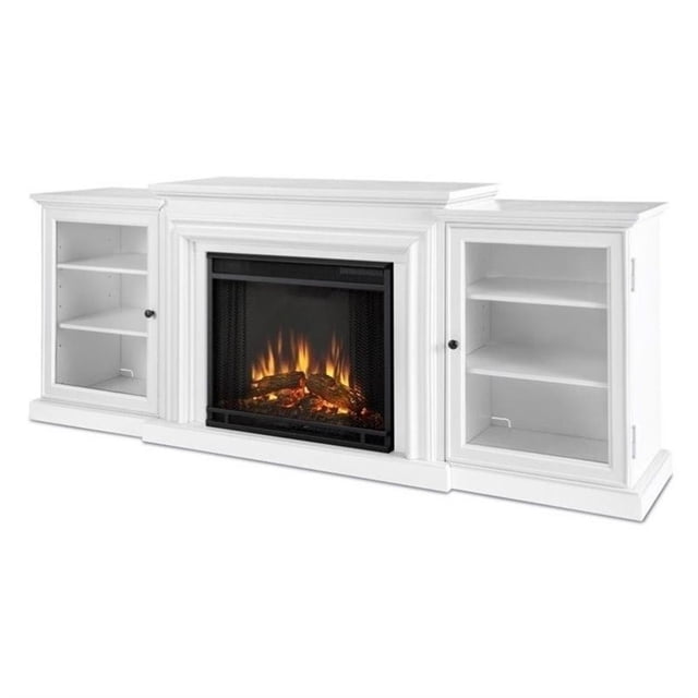 Real Flame Canada Frederick Traditional Solid Wood Electric Fireplace in White