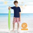 thumbnail image 4 of XIMIN Baby Boys Rash Guard Solid Color Shirts Short Sleeve Quick Dry Swim Shirts UPF 50+ Sun Protection for Kids Athletic Summer Shirt (5-6 Years, Navy), 4 of 9