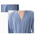 thumbnail image 3 of fastboy Women Water Absorption Bath Robe Solid Waffle Bathrobe Spa Home Dress Nightgown, 3 of 8