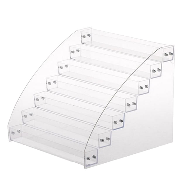 Fridja Nail Polish Holder Clear Makeup Display Stand Rack Holder Organizer 7 Layer