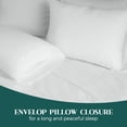 thumbnail image 4 of Beddora Lightweight Microfiber Sheet Set – Soft, Breathable, Quick-Dry & Wrinkle-Resistant – Includes Flat Sheet, Fitted Sheet & Pillowcases – Double – White, 4 of 6