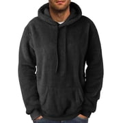 FAIWAD Men's Fleece Pullover Hoodie Sweatshirts Long Sleeve Sports Casual Hoodies Pullover Sweatshirt
