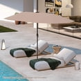 thumbnail image 4 of Costway 13 FT Large Patio Umbrella with LED Solar Lights Crank Handle 12 Heavy-Duty Ribs Brown, 4 of 10