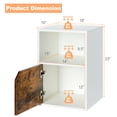 thumbnail image 2 of Gymax Set of 2 Nightstands Side End Table Storage Cabinet Shelf Living Room White, 2 of 9