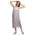 thumbnail image 1 of Moomaya Robe de Nuit Imprimée pour Femmes, Col en V, Bretelles Spaghetti, 1 of 6