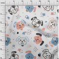 thumbnail image 3 of oneOone Rayon White Fabric Kawai Craft Projects Decor Fabric Printed By The Yard 56 Inch Wide-SO, 3 of 5