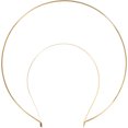 thumbnail image 1 of icolorfuled Headband Golden Circular Bridal Headpiece 1Set 9.1X8.3X0.2In, 1 of 6