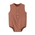 thumbnail image 4 of Birdeem 3-24 Months Jumpsuit Summer Gauze Thin Sleeveless Newborn Clothes Rompers, 4 of 12