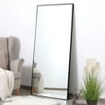 thumbnail image 3 of NeuType Pleine Longueur Miroir Plancher Rectangle Noir 65"x22", 3 of 9