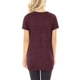 thumbnail image 2 of Birdeem T-Shirt Blouse à Manches Courtes à Col en V Uni pour Femmes, Coupe Ample, 2 of 5