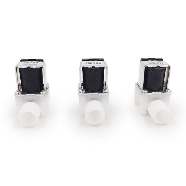 3 Pcs/5 Pcs 1/2 Pouces 3/4 Pouces Électrovalve d'Eau Filetée Mâle Valve en Plastique Fermée Normale Contrôleur d'Eau Potable, Facile à Installer
