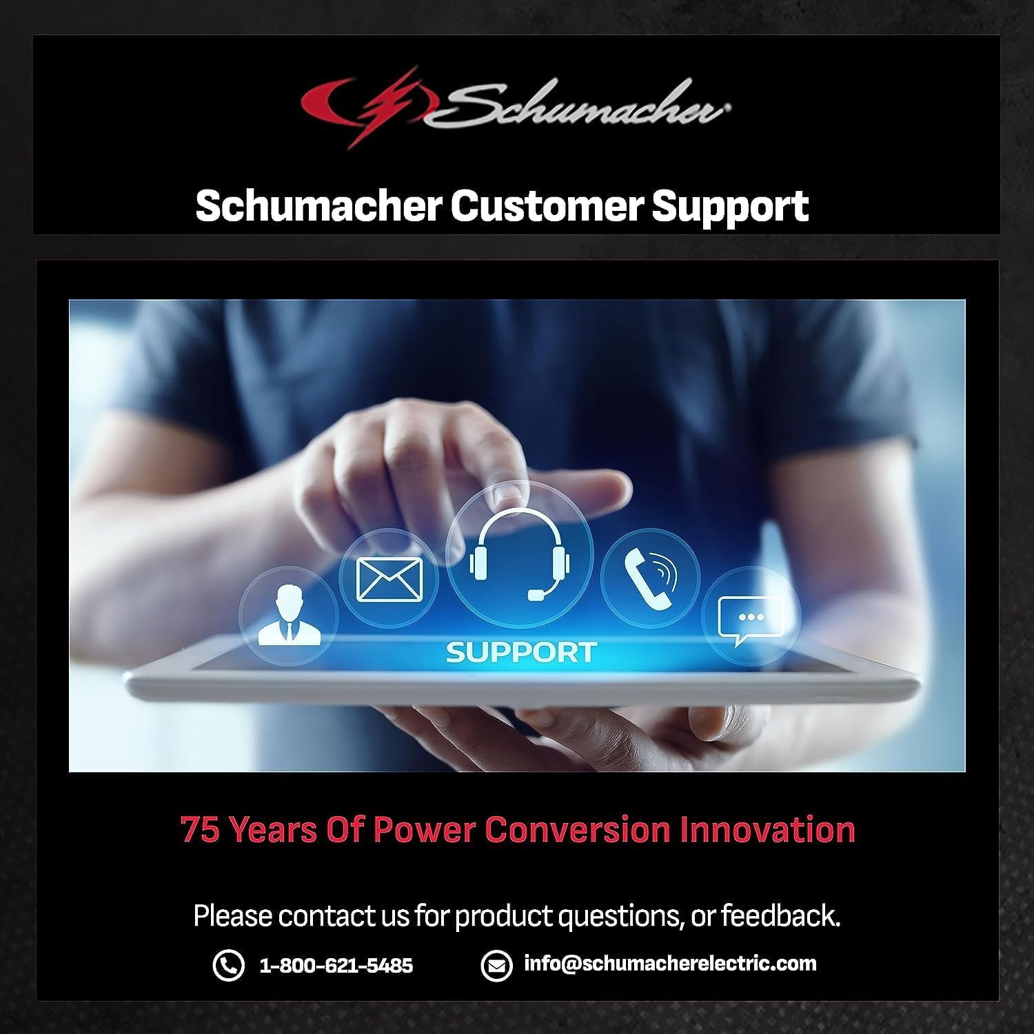 Schumacher Electric Chargeur et mainteneur de batterie de voiture entièrement automatique 10A 12V, SC1339