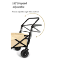 thumbnail image 2 of Foldable Cart Push Handle Extendable Cart Trolley Handle Accessories Wagon Cart Equipment for Flat Folding Cart, 2 of 7