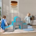 thumbnail image 2 of Qaba 7-piece Soft Play Stairs and Ramp, Foam Play Set Educational Software, 2 of 10
