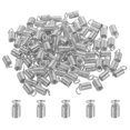 thumbnail image 1 of Unique Bargains Cord End Caps, 100Pcs 4x9mm Metal Spring Coil End Tips Crimp Terminators Caps Silver Tone, 1 of 5