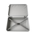 thumbnail image 2 of Ensemble de Bagages Coque Rigide en ABS 3 Pcs - Valises Argentées 20 Pouces/24 Pouces/28 Pouces avec Roues Pivotantes, Résistant aux Rayures, Serrure TSA, Design Emboîtable, 2 of 4