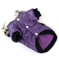 thumbnail image 4 of Dog Faux Pockets Hooded Jacket Warm Winter Coat Snowsuit For Small Dog, 4 of 6